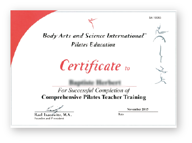 BASI Pilates Teacher Training Program